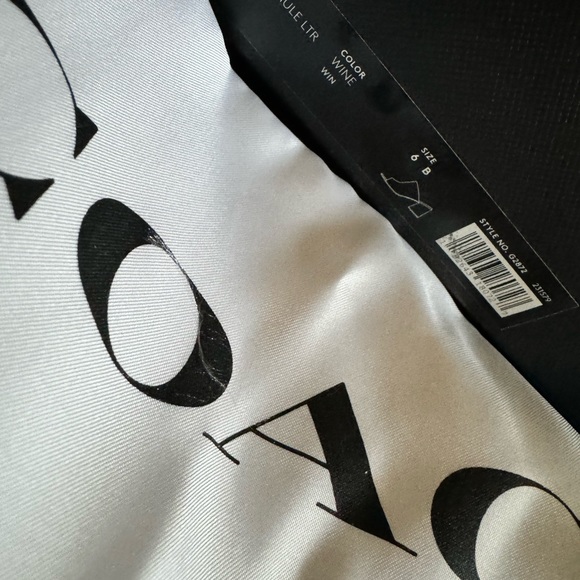 Women’s Coach leather Alexis mule size 6 wine color - Picture 8 of 13